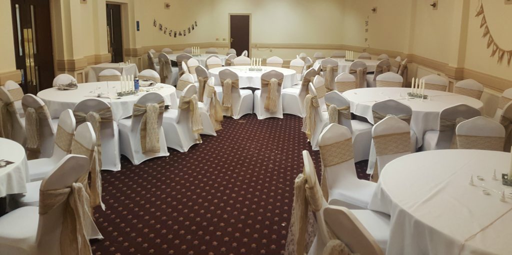 hessian & lace chair sashes 