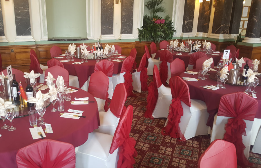 Chair Cover Décor for a Corporate Event