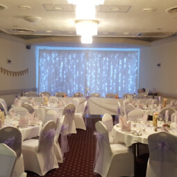 starlit backdrop wedding prop hire