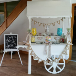 sweet cart wedding prop hire Birmingham